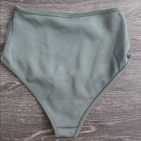High-waisted mesh olive bikini - Picture 5 of 5